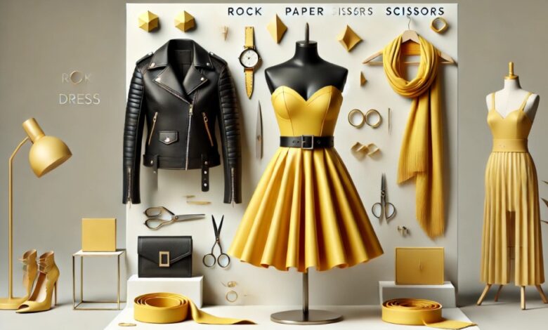 Yellow Dress Rock Paper Scissors